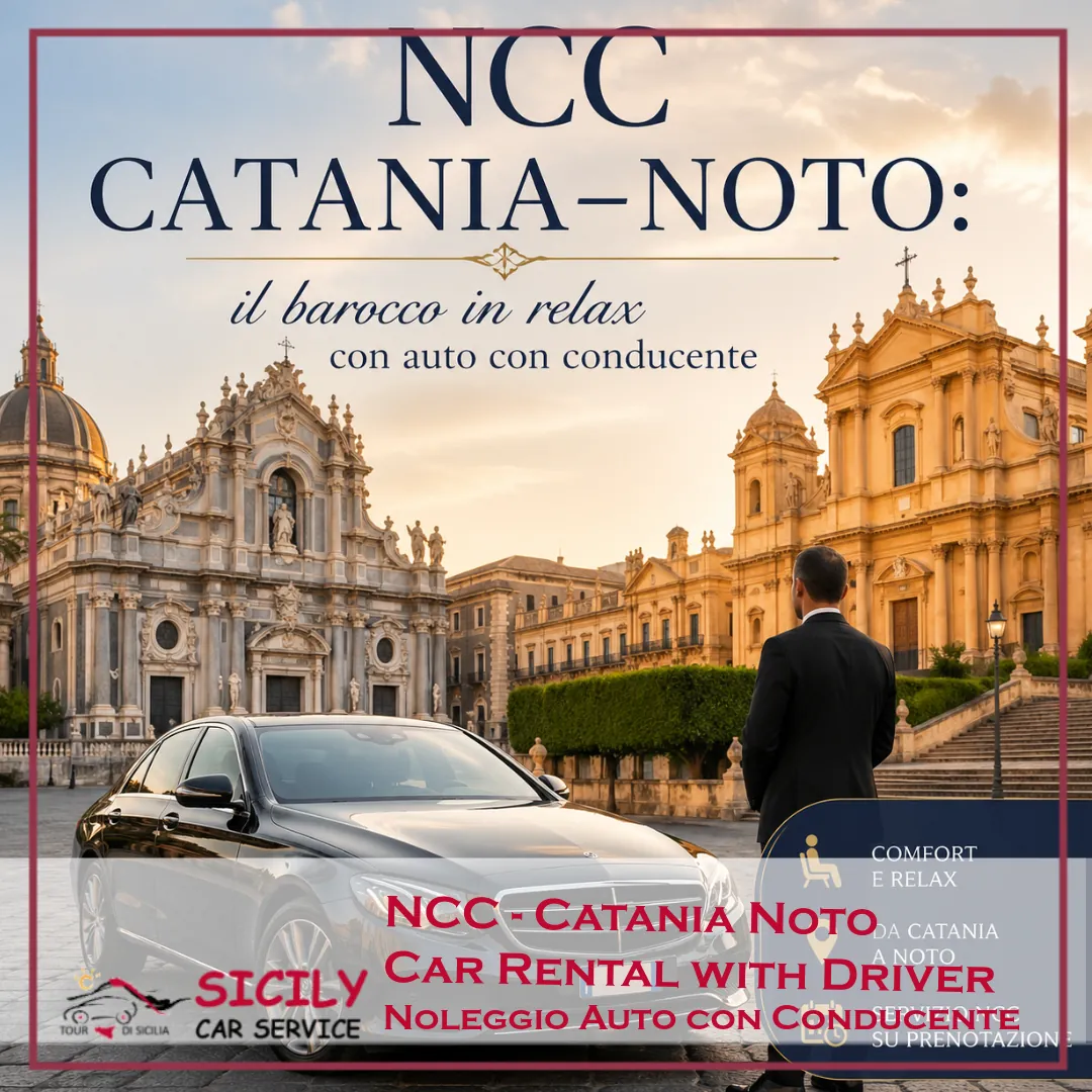 NCC Catania–Noto: Private Chauffeur Service for Baroque Tours
