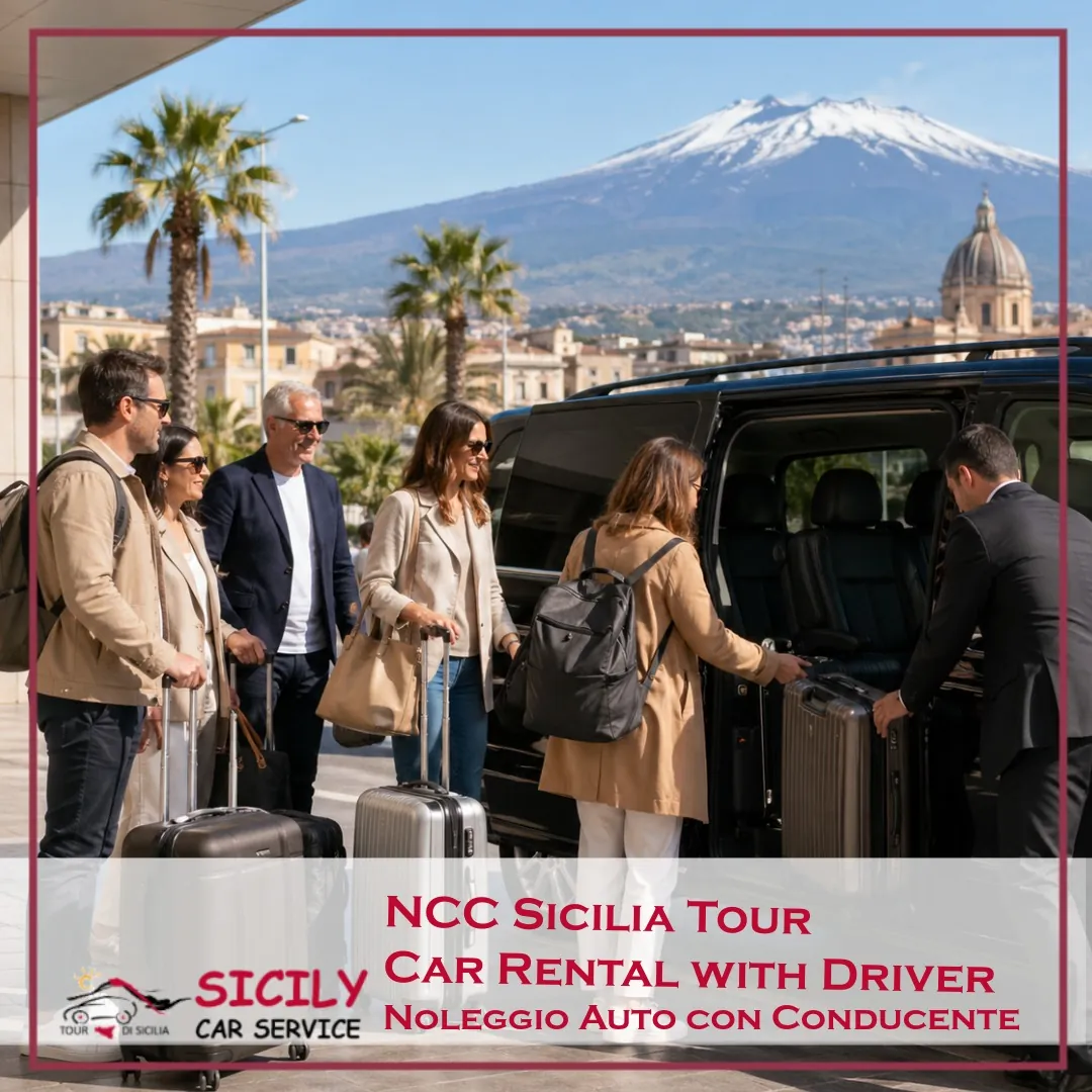 NCC Catania for Groups: Minivan with Driver, Large Luggage &amp; Transfers