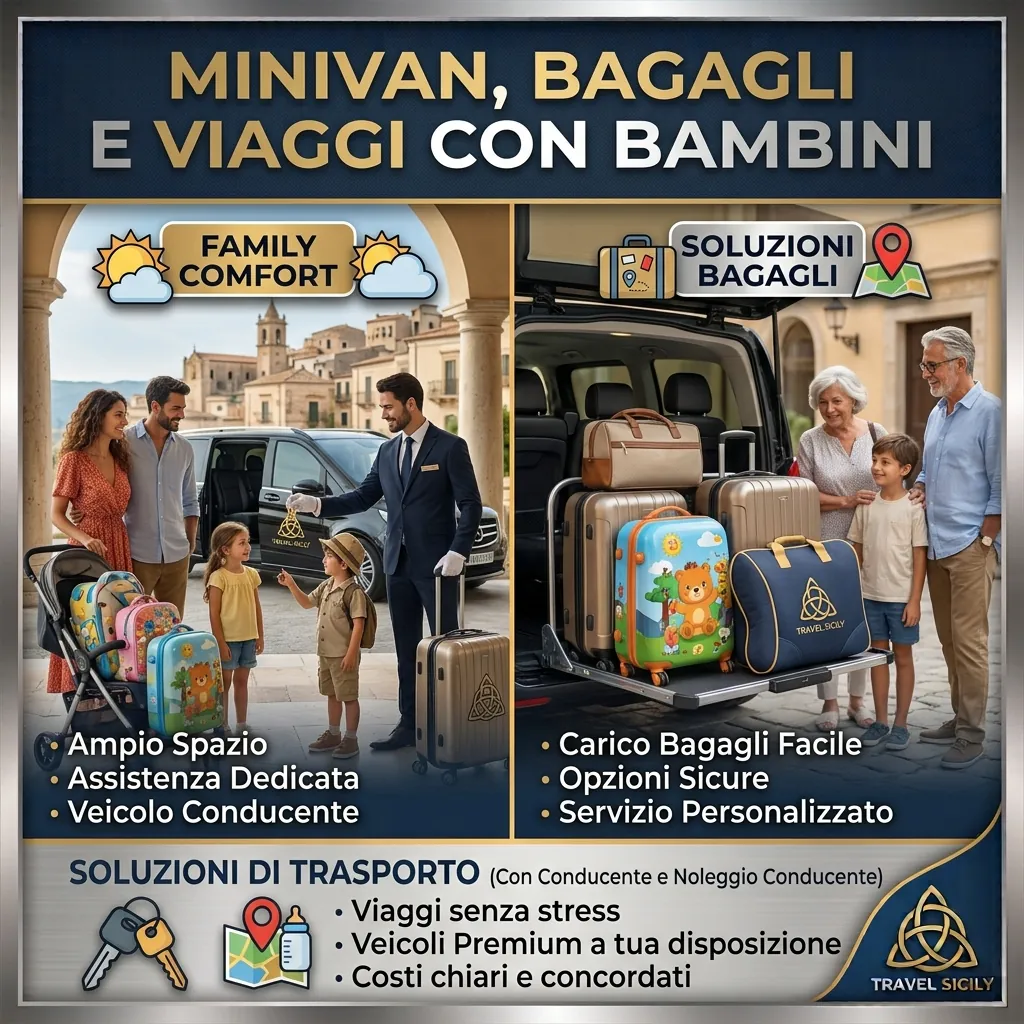 Private Driver Sicily for Families: Minivans, Luggage and Children